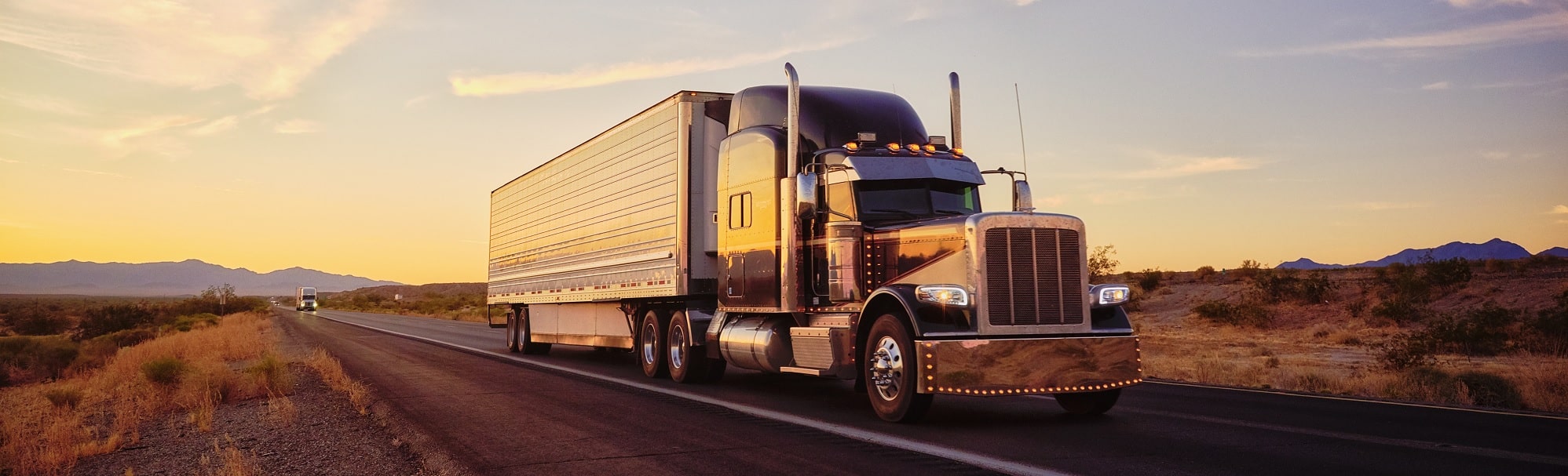 Freight truck on a nationwide route
